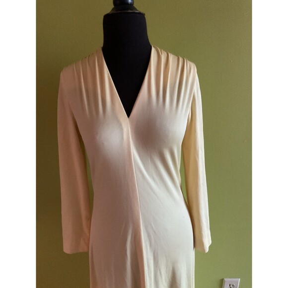 VINTAGE NAT KAPLAN COUTURE YELLOW MAXI DRESS SMALL - Picture 2 of 4